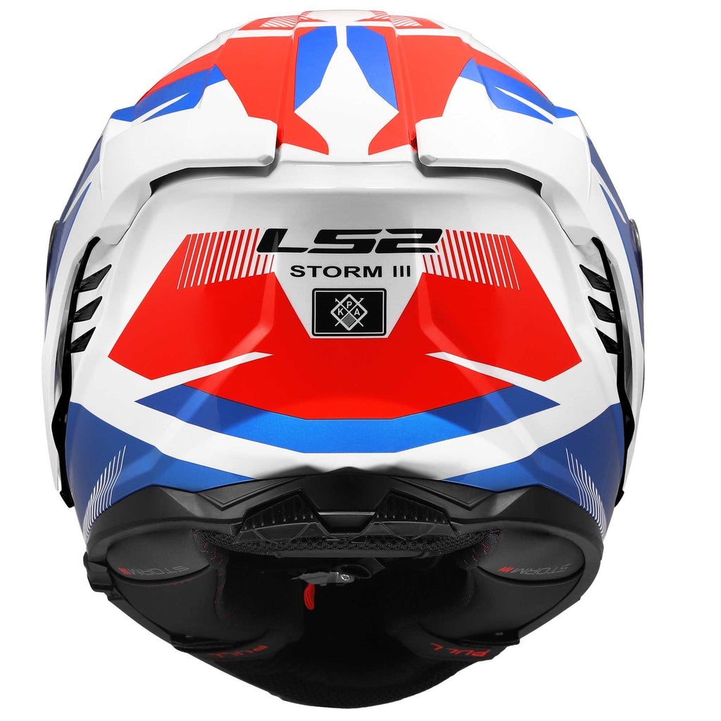 LS2 Motorcycle Road | Urban Helmet - FF818 Storm 3 KOMAI (White/Blue/Red)