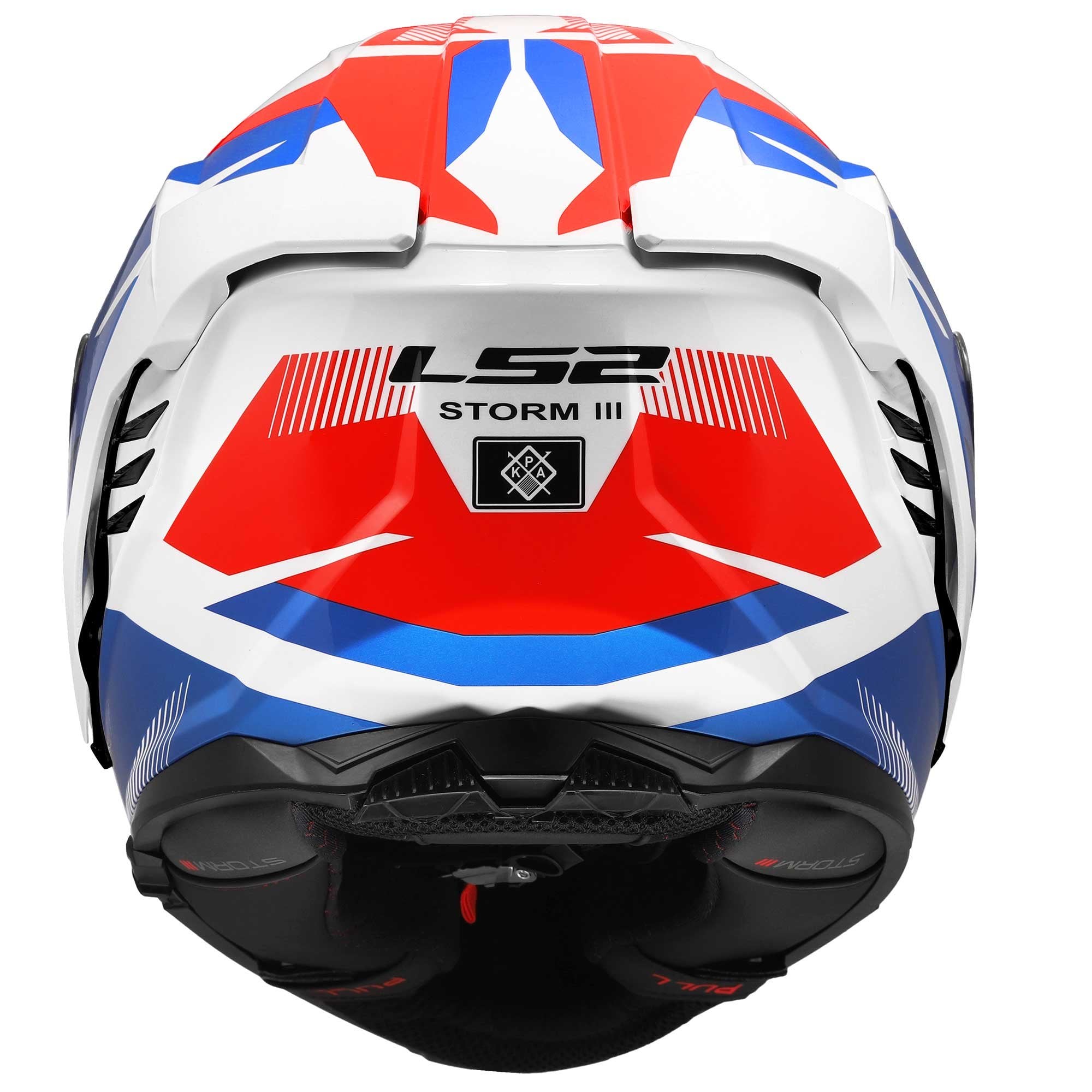 LS2 Motorcycle Road | Urban Helmet - FF818 Storm 3 KOMAI (White/Blue/Red)