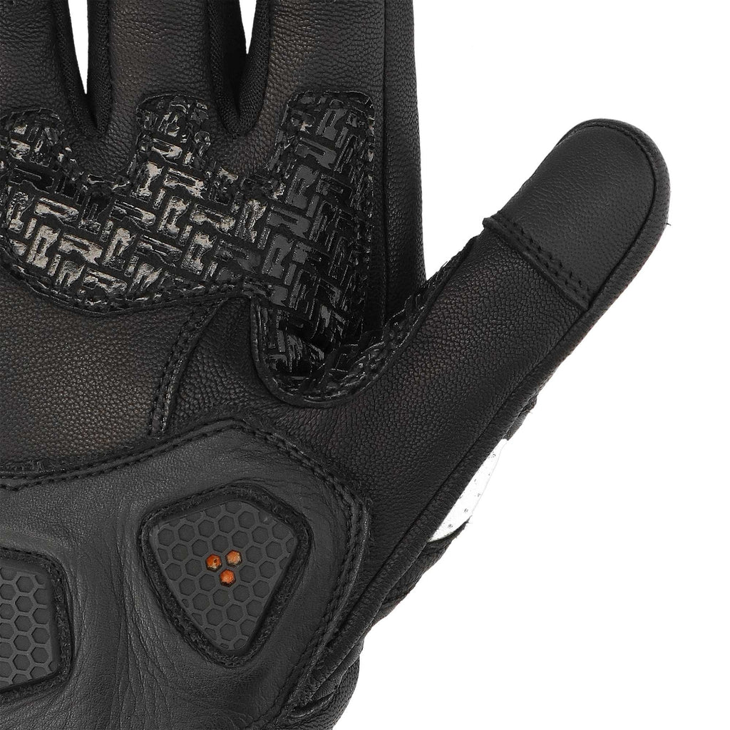 Richa (2026) Motorcycle Urban Short Gloves - Stradale Stealth (Black/White)