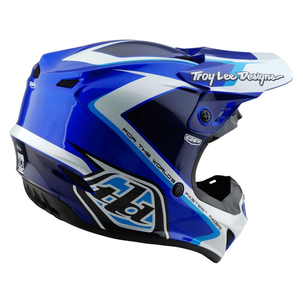 Troy Lee Motocross Helmet - GP Shutter (Blue)