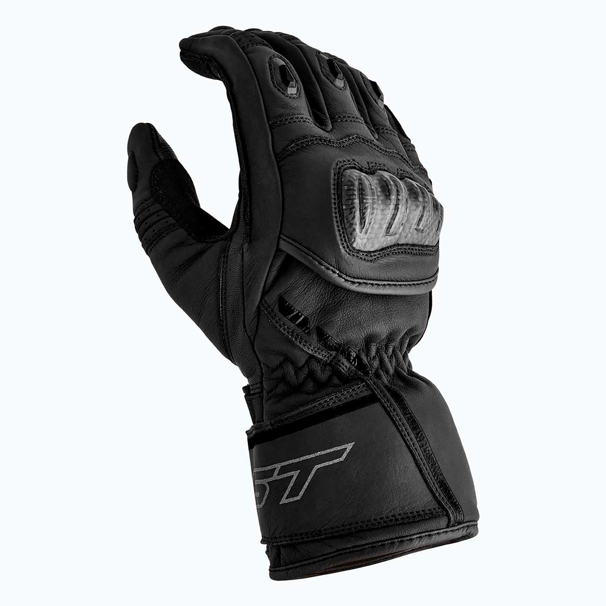 RST Women's S1 V2 CE Motorcycle Sports Gloves (Black / Black)
