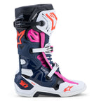 Alpinestars Tech 10 Super Vented MX Boots (Dark Blue/White/Black/Fuxia)