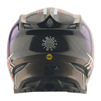 Troy Lee Motocross Helmet - SE5 Carbon MIPS - STRIPES (Black/Purple)