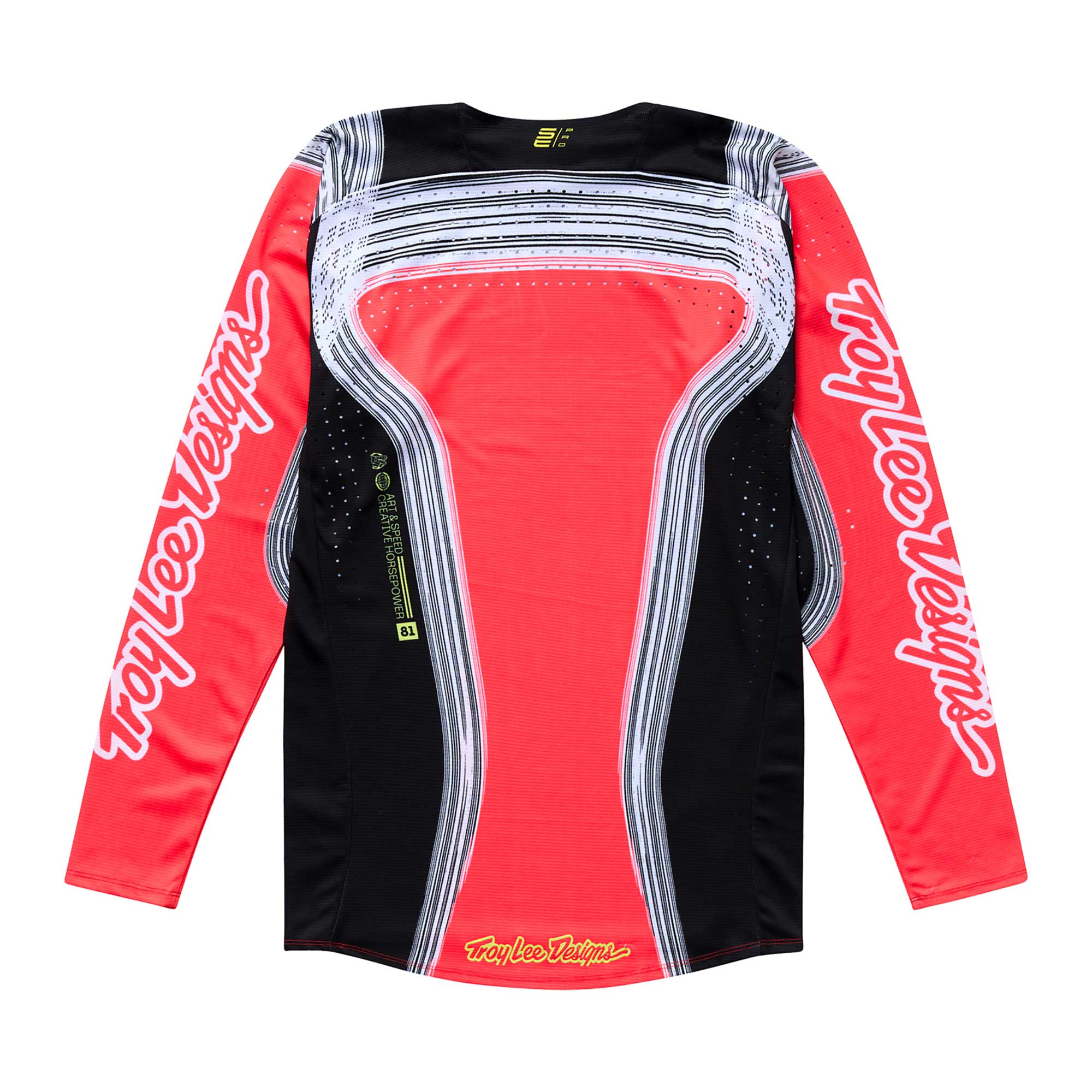 Troy Lee Motocross Jersey - SE Pro STRIPES (Infra Red/Black/White)