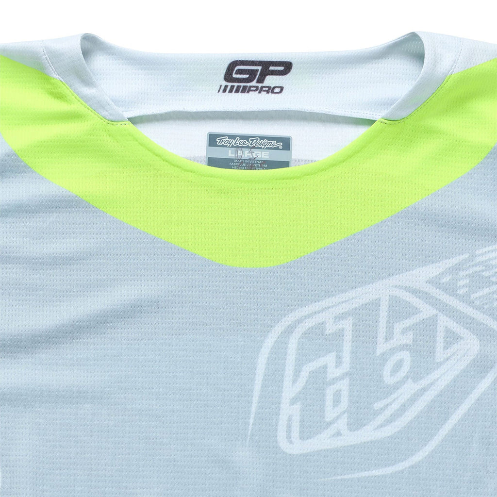 Troy Lee MX Jersey & Pant Kit Deal - GP Pro FRAMES (Vapour/Grey/Flo Yellow)