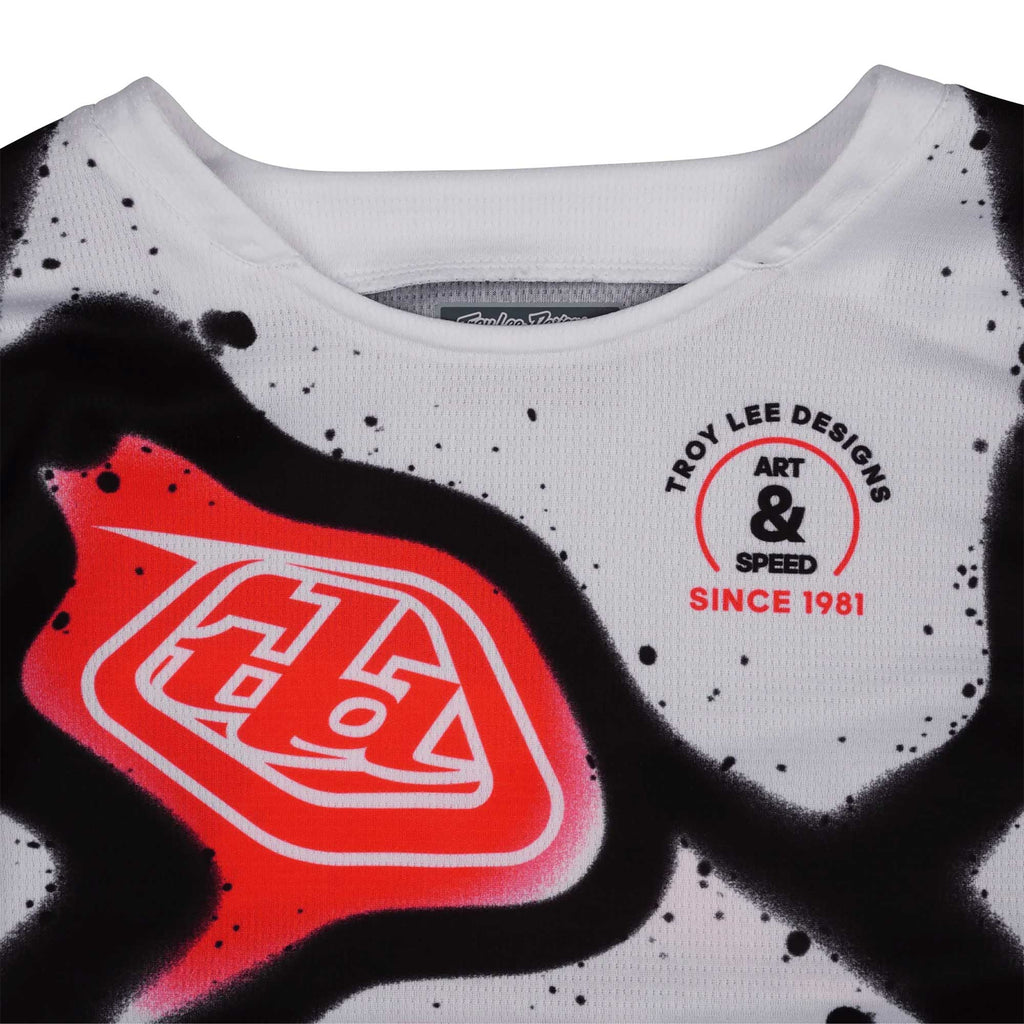 Troy Lee Motocross Kids | Youth Jersey - GP Pro MEMBRANE (White/Black/Infra Red)