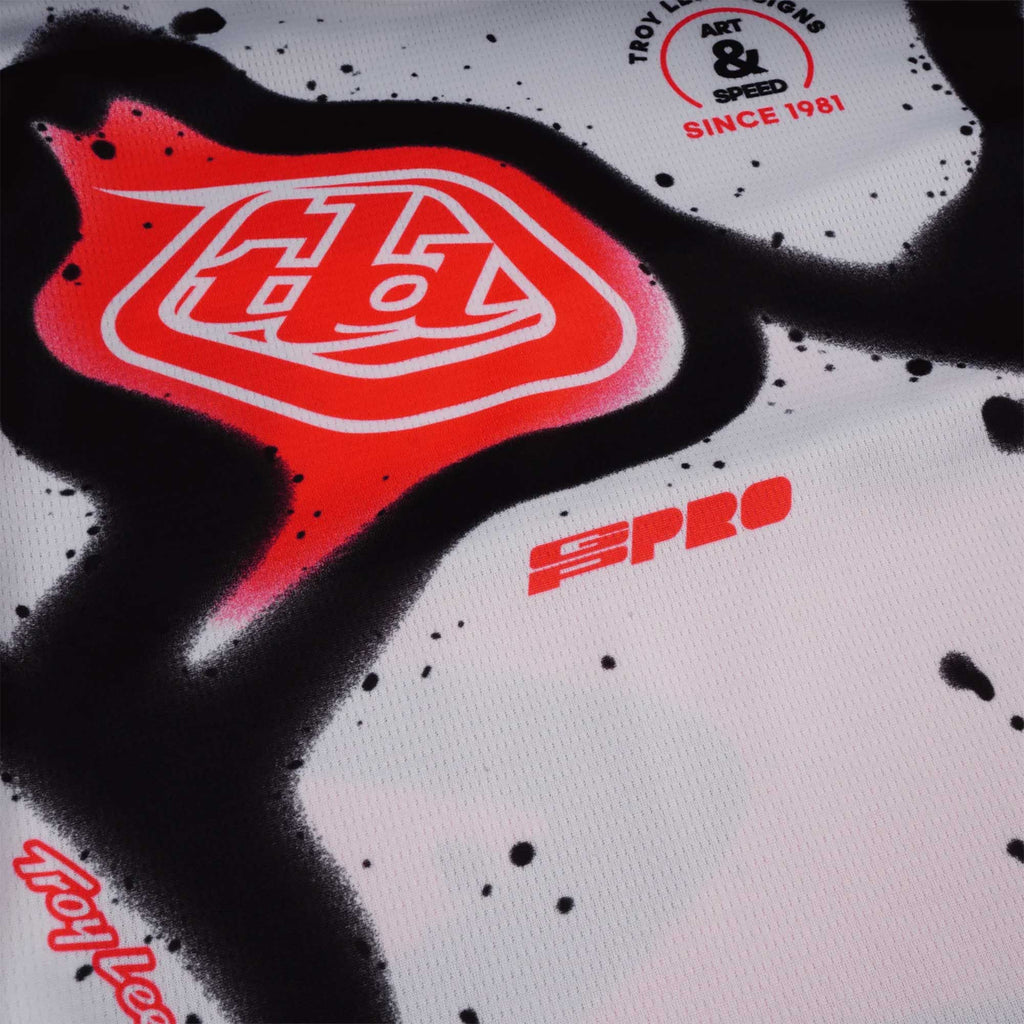 Troy Lee Motocross Kids | Youth Jersey - GP Pro MEMBRANE (White/Black/Infra Red)