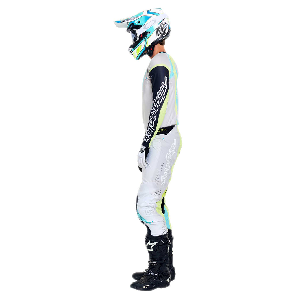 Troy Lee Designs MX | SX Jersey & Pant Kit Deal SE ULTRA VISION (Stone White / Carbon)