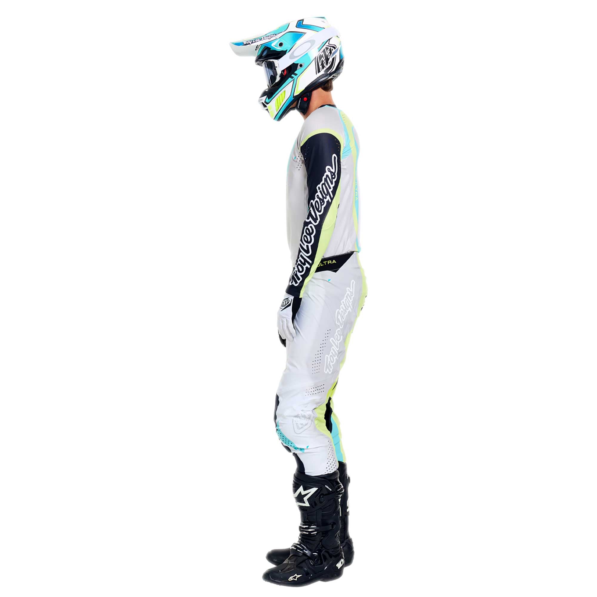 Troy Lee Designs MX | SX Jersey & Pant Kit Deal SE ULTRA VISION (Stone White / Carbon)