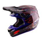 Troy Lee Designs SE5 Carbon MIPS OVERSPRAY MX | Enduro Helmet (Black/Magenta)