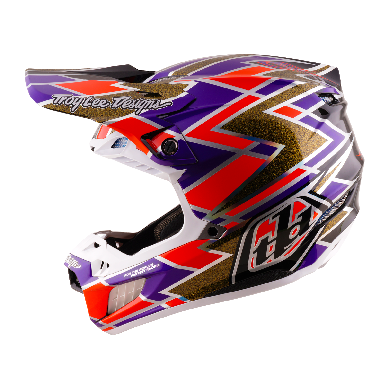 Troy Lee Designs SE5 Carbon MIPS FLUSH MX | Enduro Helmet (Violet)