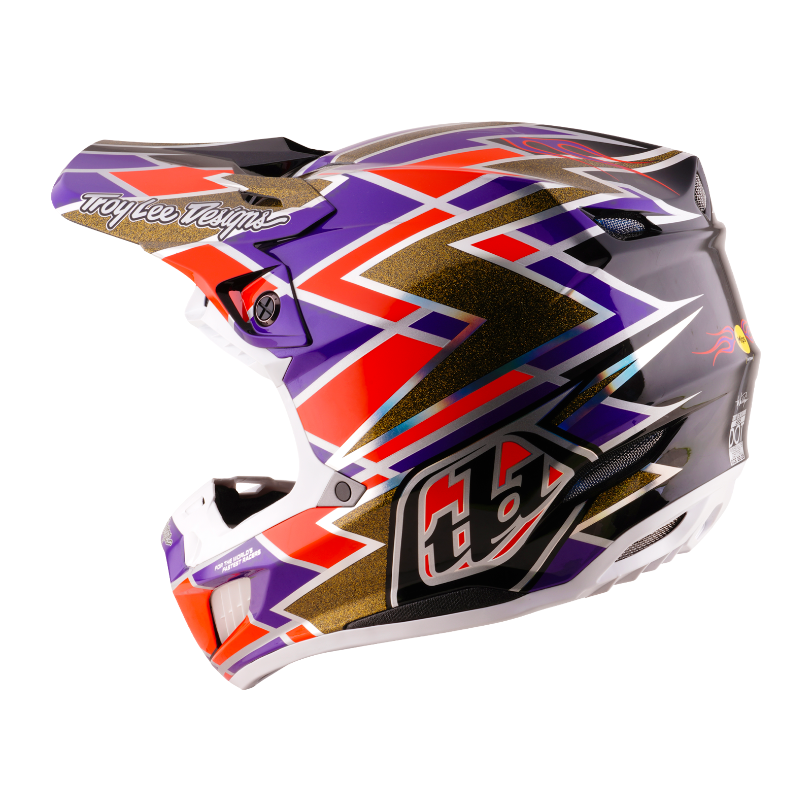 Troy Lee Designs SE5 Carbon MIPS FLUSH MX | Enduro Helmet (Violet)