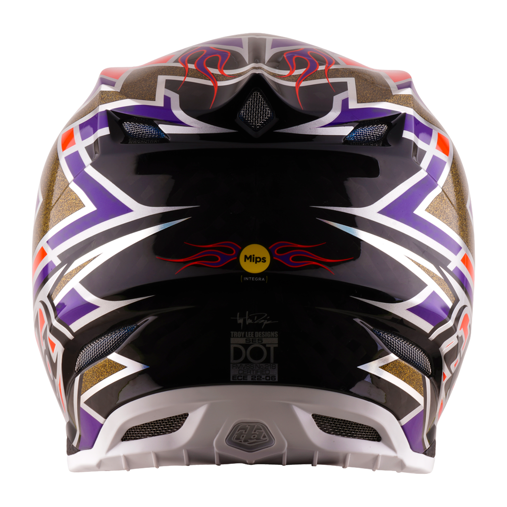 Troy Lee Designs SE5 Carbon MIPS FLUSH MX | Enduro Helmet (Violet)