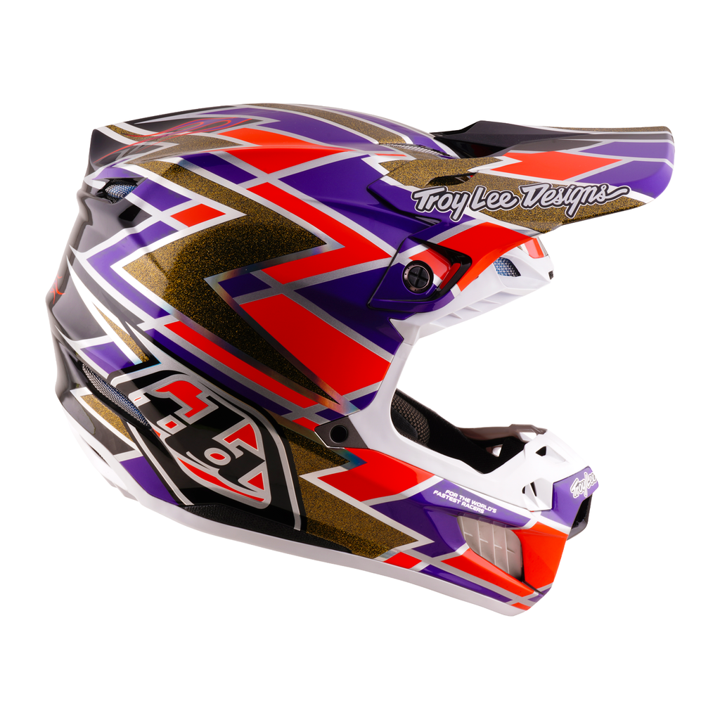 Troy Lee Designs SE5 Carbon MIPS FLUSH MX | Enduro Helmet (Violet)