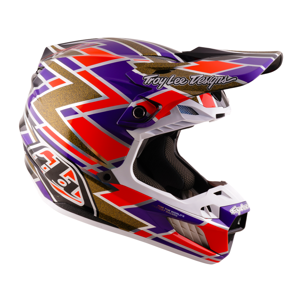 Troy Lee Designs SE5 Carbon MIPS FLUSH MX | Enduro Helmet (Violet)