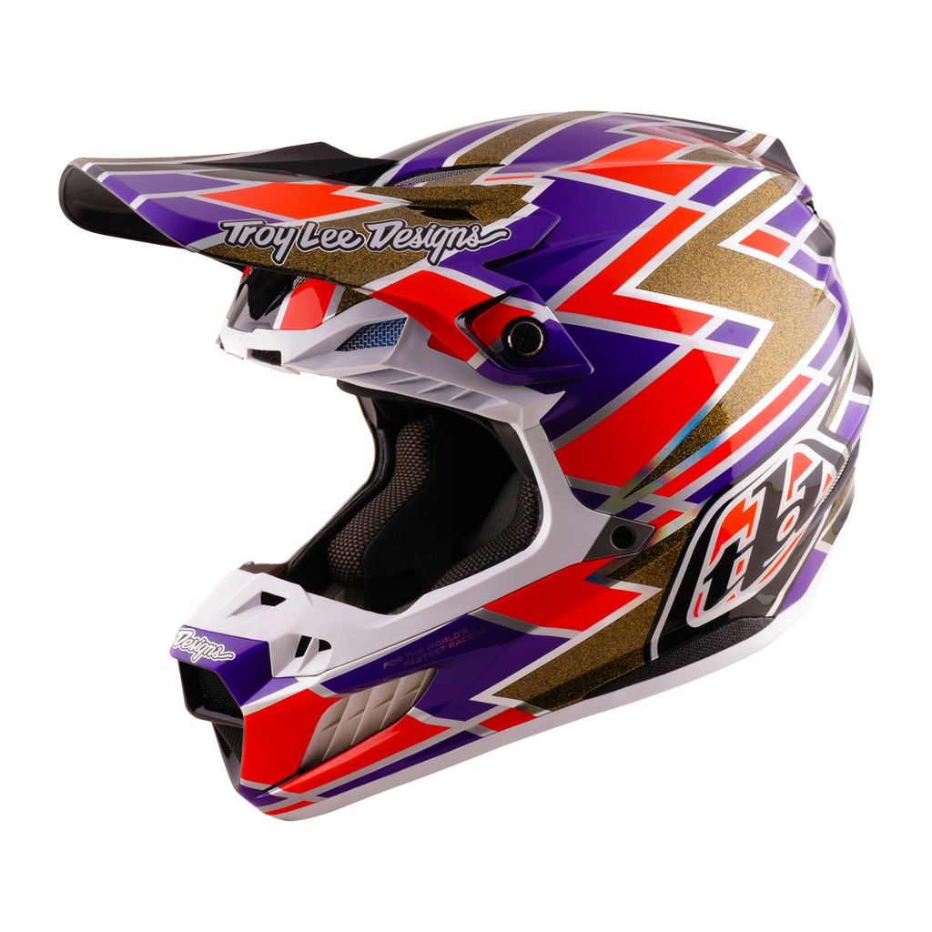 Troy Lee Designs SE5 Carbon MIPS FLUSH MX | Enduro Helmet (Violet)