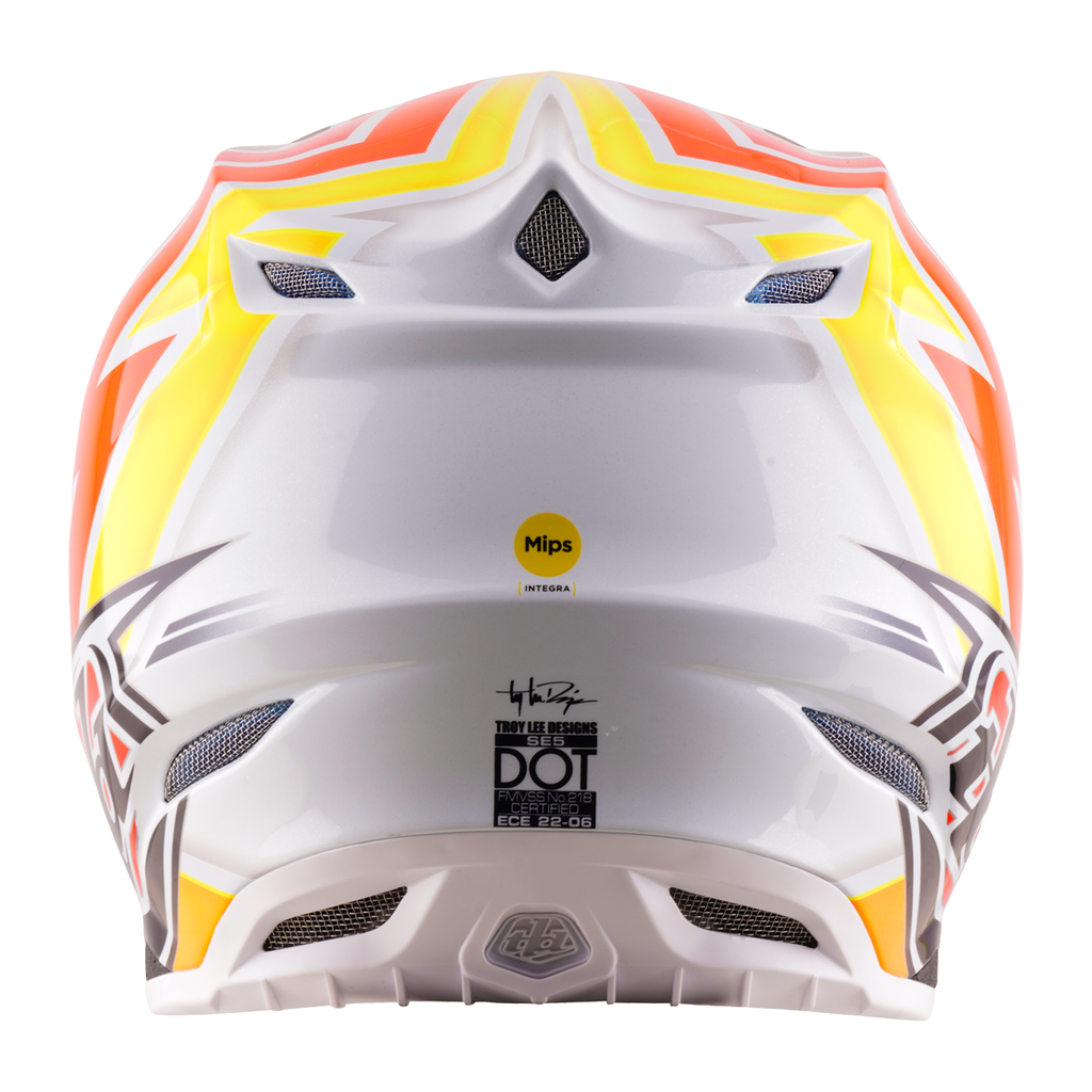 Troy Lee Designs SE5 Carbon MIPS BOLTZ MX | Enduro Helmet (Navy/White)