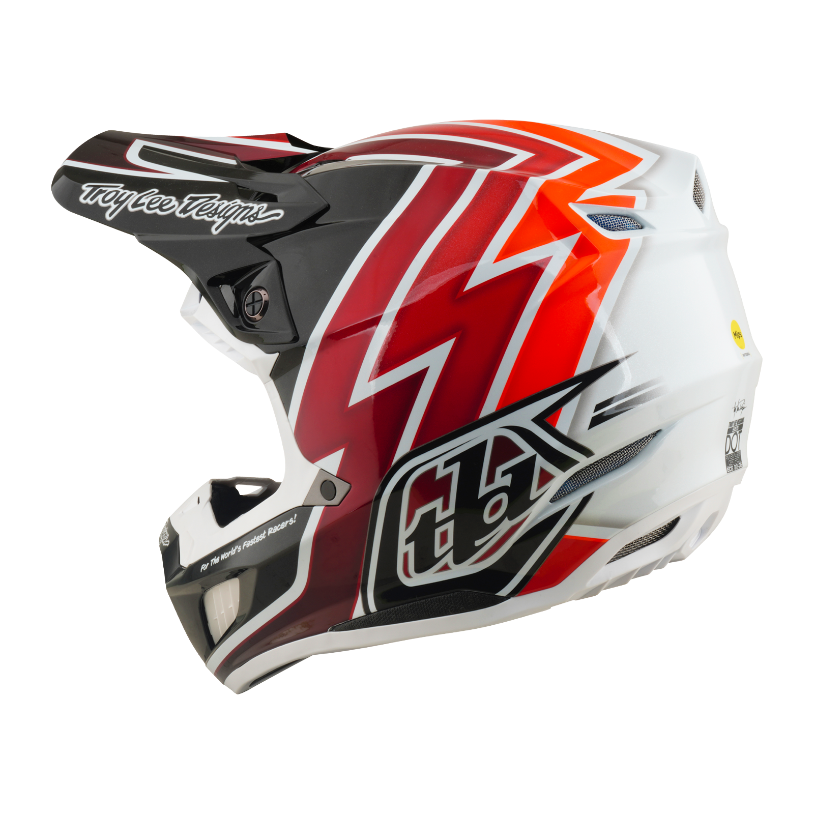 Troy Lee Designs SE5 Composite MIPS BOLTZ MX | Enduro Helmet (Black/Red)