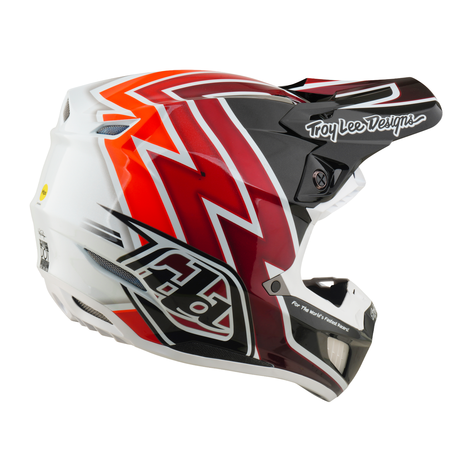 Troy Lee Designs SE5 Composite MIPS BOLTZ MX | Enduro Helmet (Black/Red)