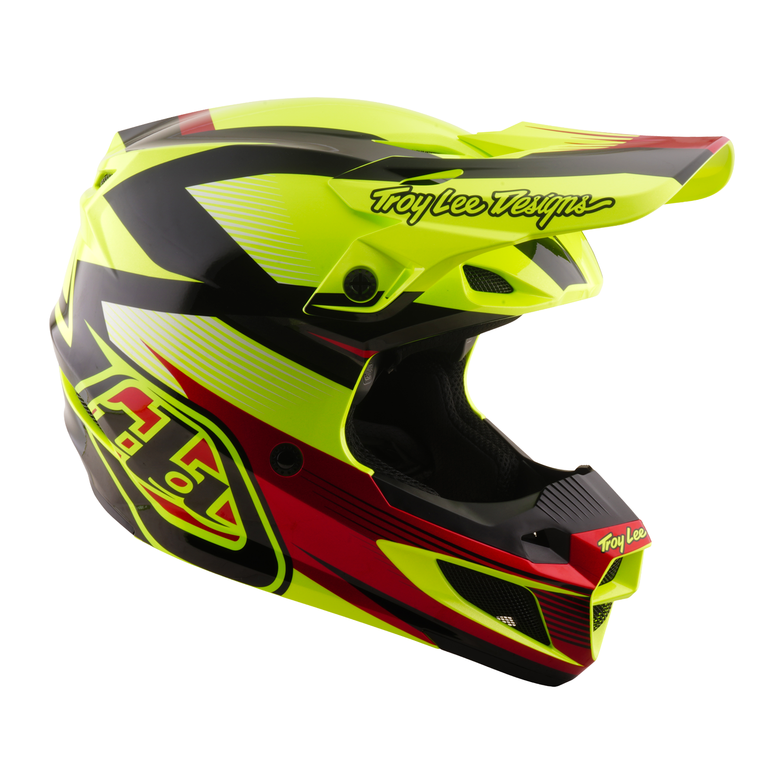 Troy Lee Designs SE5 Poly MIPS RIPPER MX | Enduro Helmet (Flo Yellow)