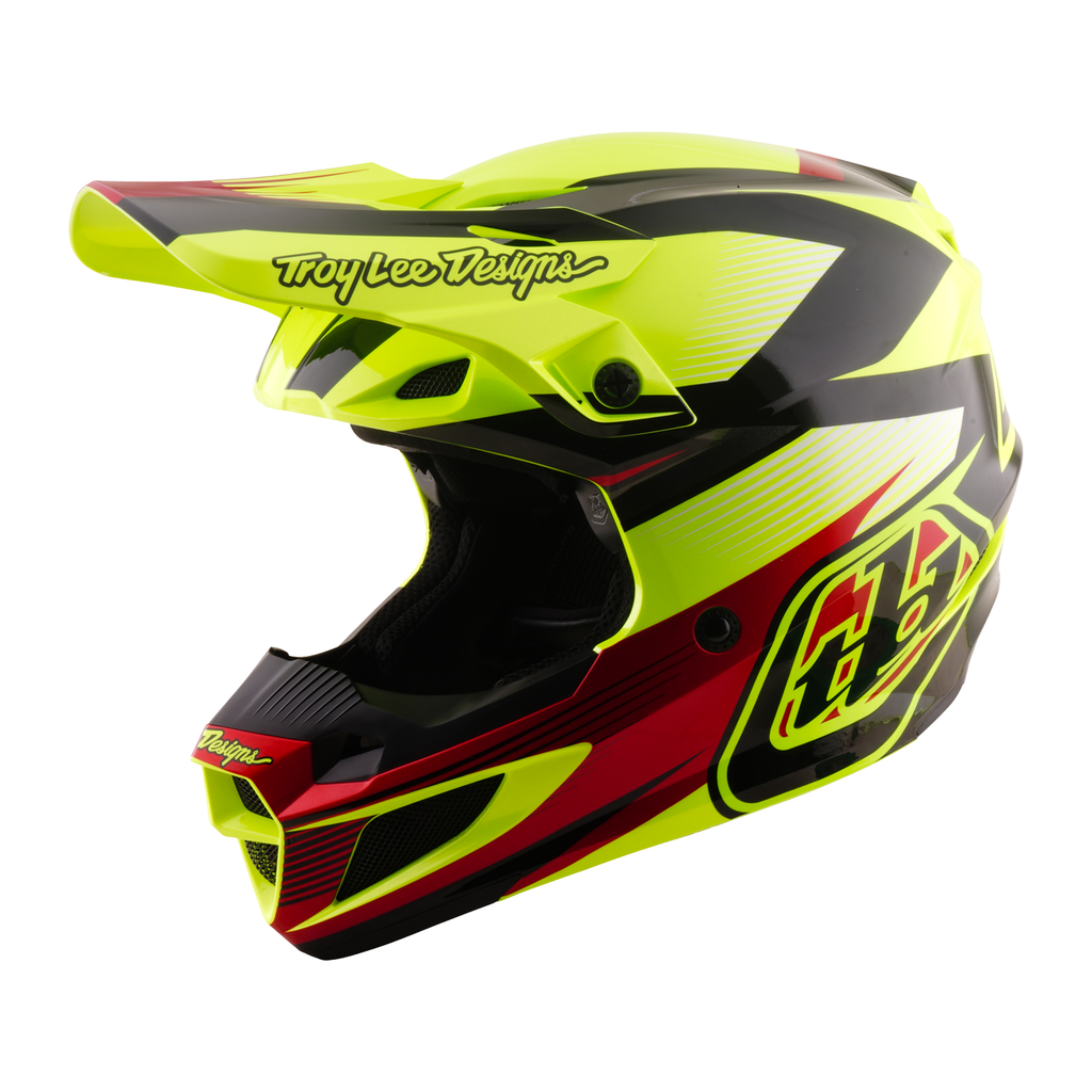 Troy Lee Designs SE5 Poly MIPS RIPPER MX | Enduro Helmet (Flo Yellow)