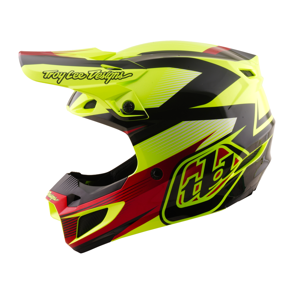Troy Lee Designs SE5 Poly MIPS RIPPER MX | Enduro Helmet (Flo Yellow)