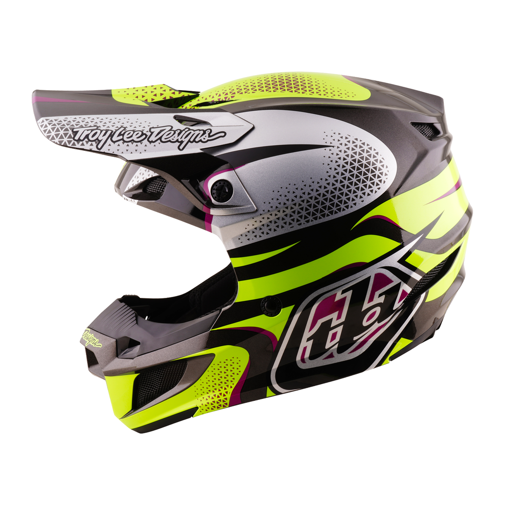 Troy Lee Designs SE5 Poly MIPS AURA MX | Enduro Helmet (Yellow/Black)