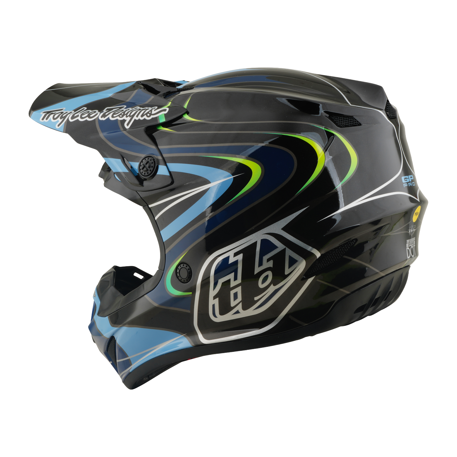 Troy Lee Designs GP Pro MIPS PULSE MX | Enduro Helmet (Black)
