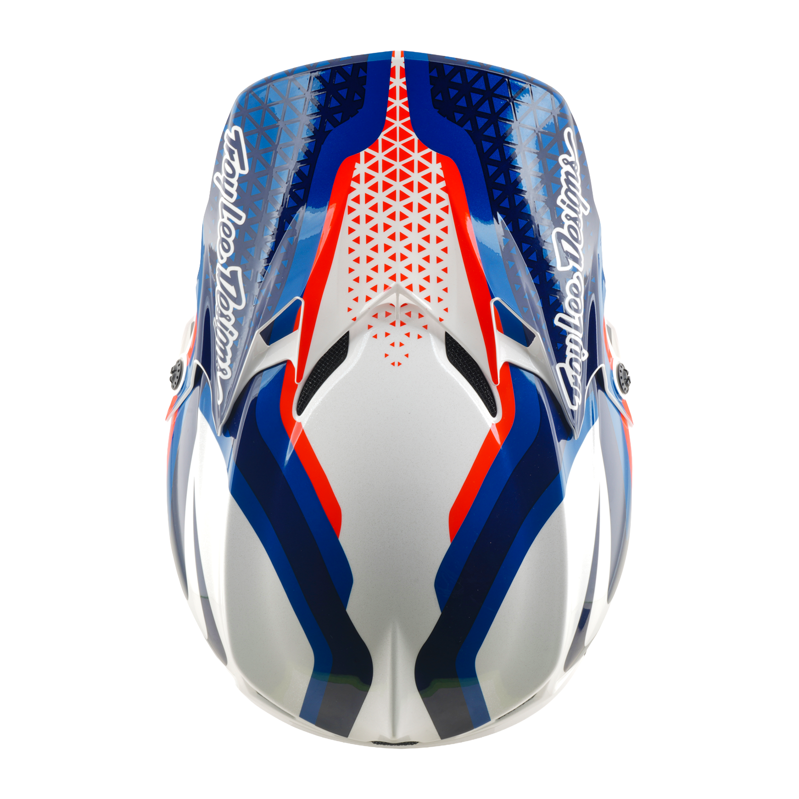 Troy Lee Designs GP Pro MIPS SLIDES MX | Enduro Helmet (White/Blue)