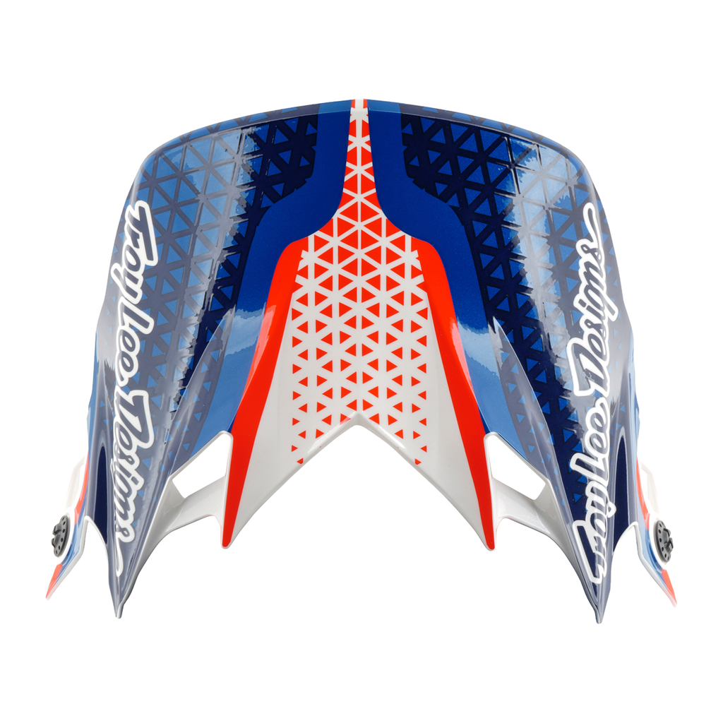 Troy Lee Designs GP Pro MIPS SLIDES MX | Enduro Helmet (White/Blue)