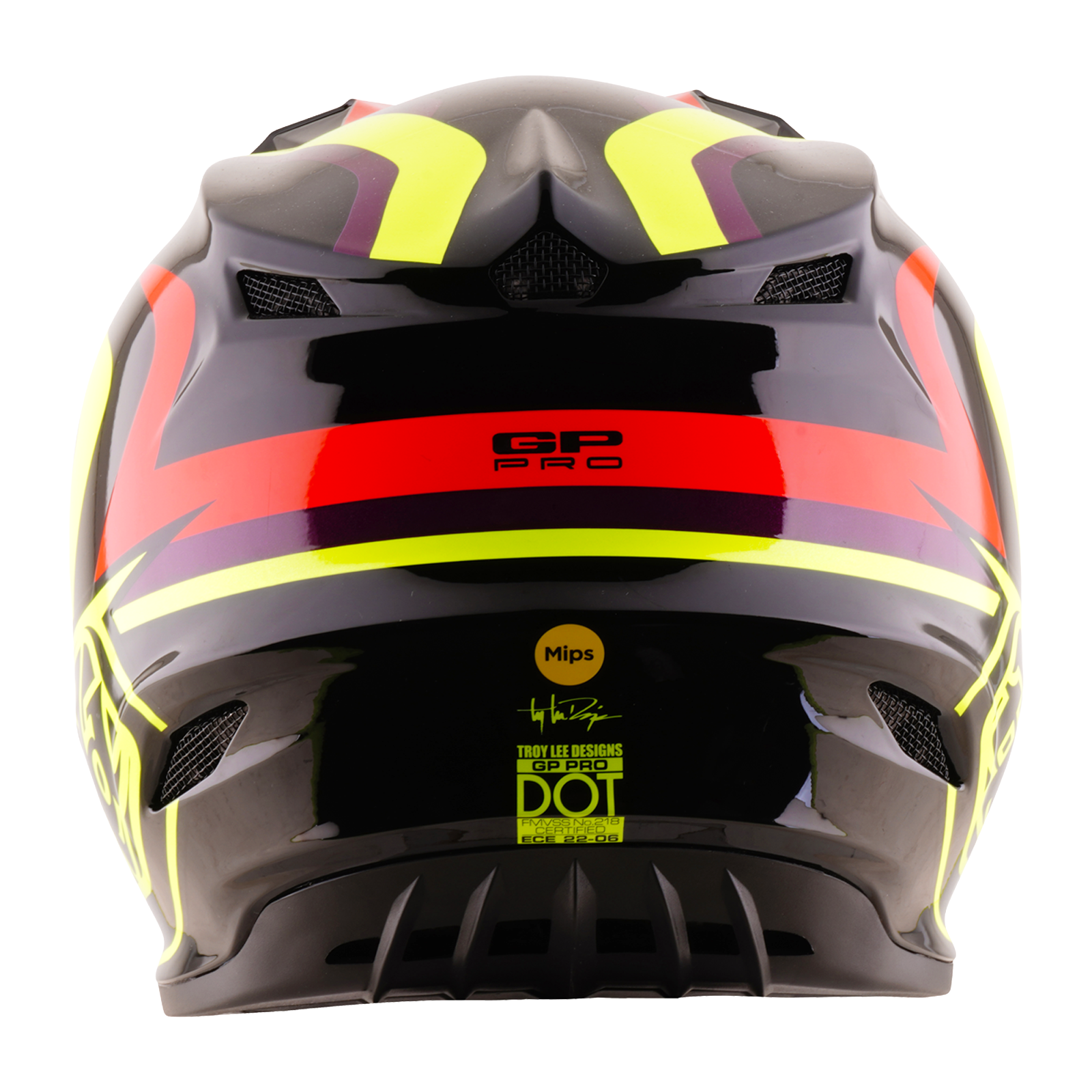 Troy Lee Designs Youth GP Pro MIPS PULSE MX Helmet (Black/Flo Yellow)
