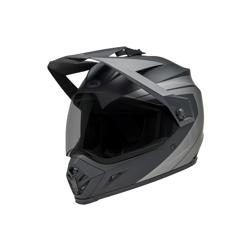 BELL MX-9 Adventure MIPS BLACKOUT Helmet (Matte Black/Grey)