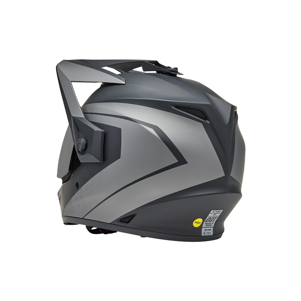 BELL MX-9 Adventure MIPS BLACKOUT Helmet (Matte Black/Grey)