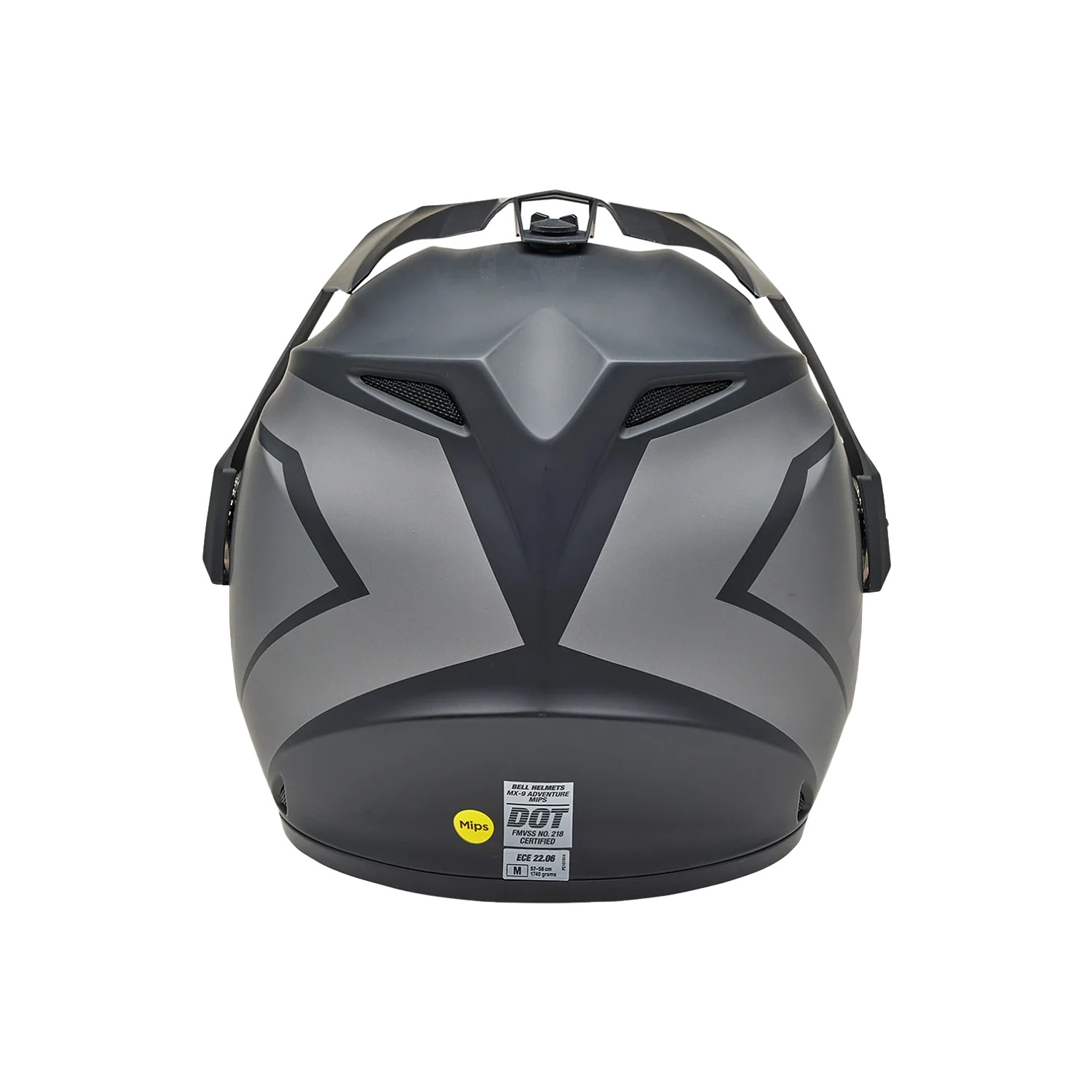 BELL MX-9 Adventure MIPS BLACKOUT Helmet (Matte Black/Grey)