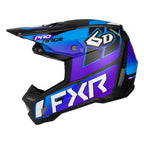 6D (MX25) Youth Helmet - ATR-3Y - FXR Aurora (Black/Blue/Purple)