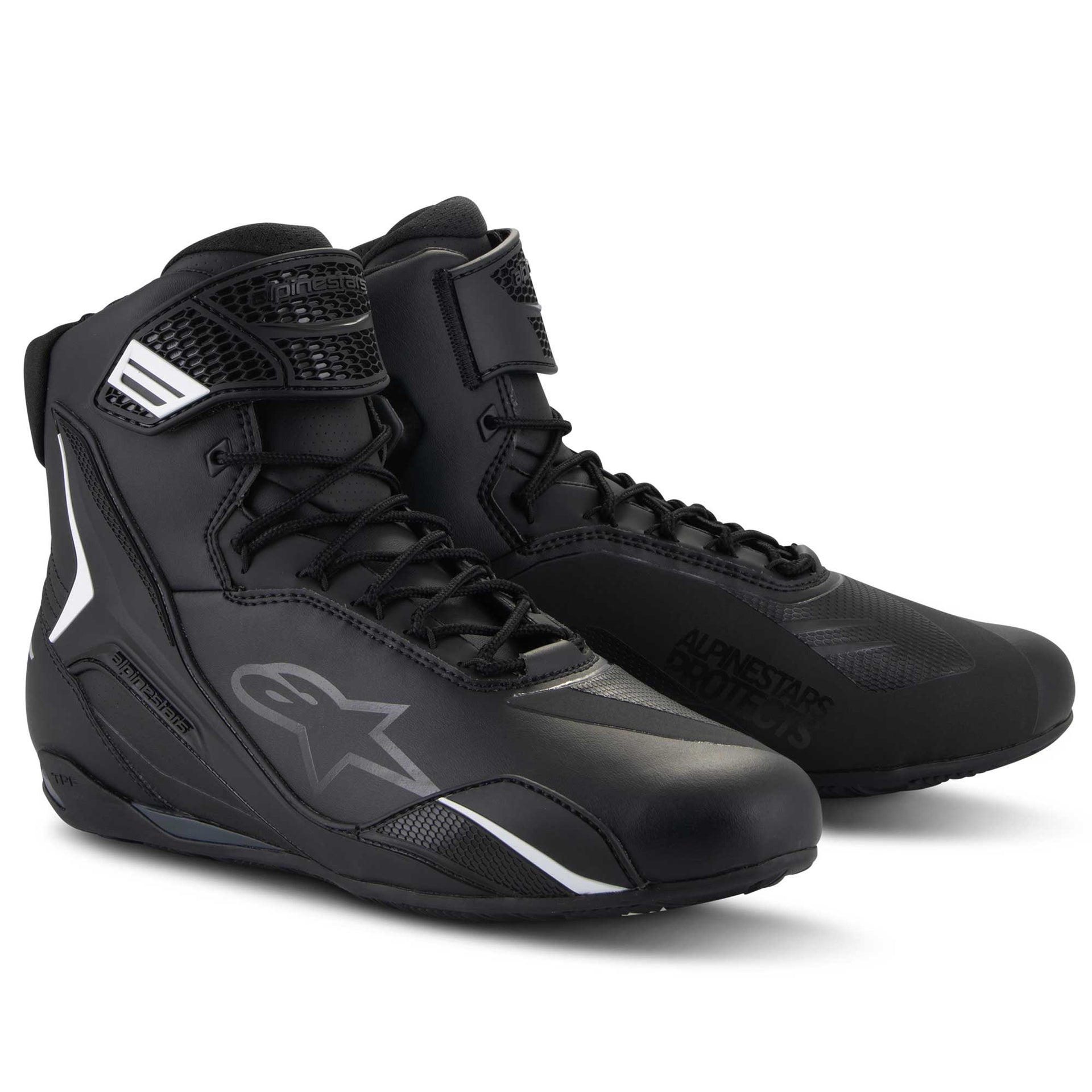 Alpinestars Faster-4 Motorcycle Riding Shoes (Black)