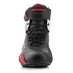 Alpinestars Faster-4 Motorcycle Riding Shoes (Black/White/Dark Red)