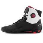 Alpinestars Faster-4 Motorcycle Riding Shoes (Black/White/Dark Red)
