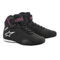 Alpinestars Women's Sektor Motorcycle Riding Shoes (Black/Fuchsia)