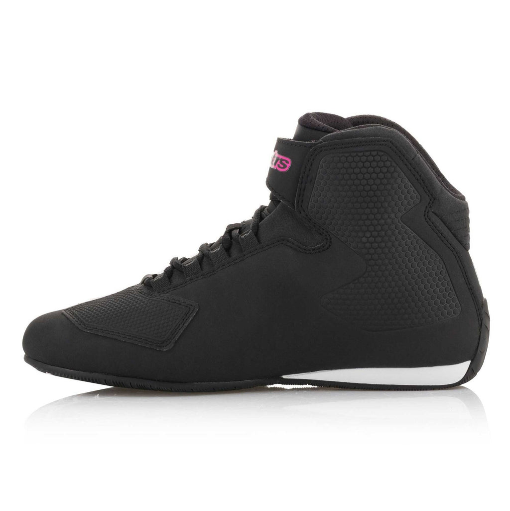 Alpinestars Women's Sektor Motorcycle Riding Shoes (Black/Fuchsia)