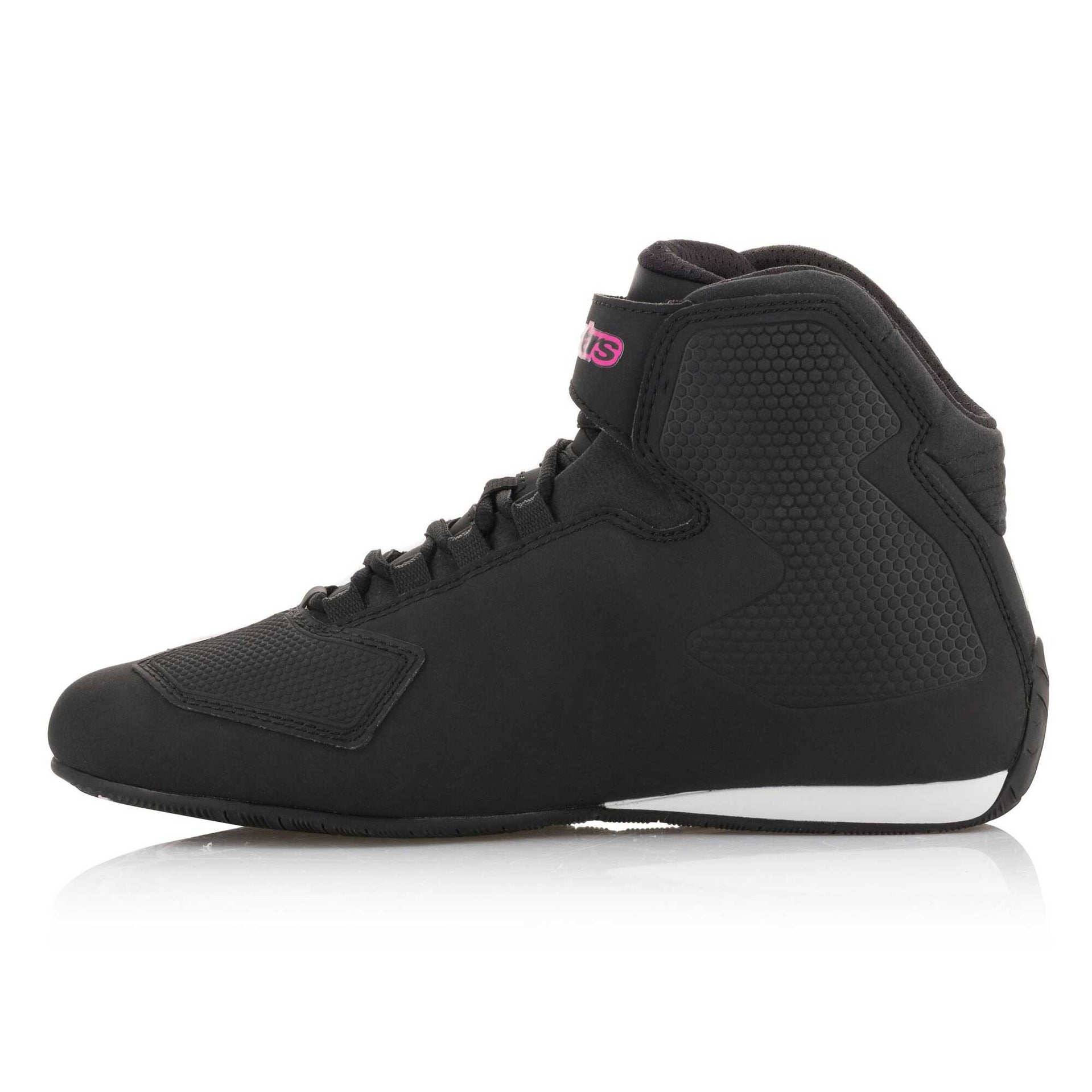 Alpinestars Women's Sektor Motorcycle Riding Shoes (Black/Fuchsia)