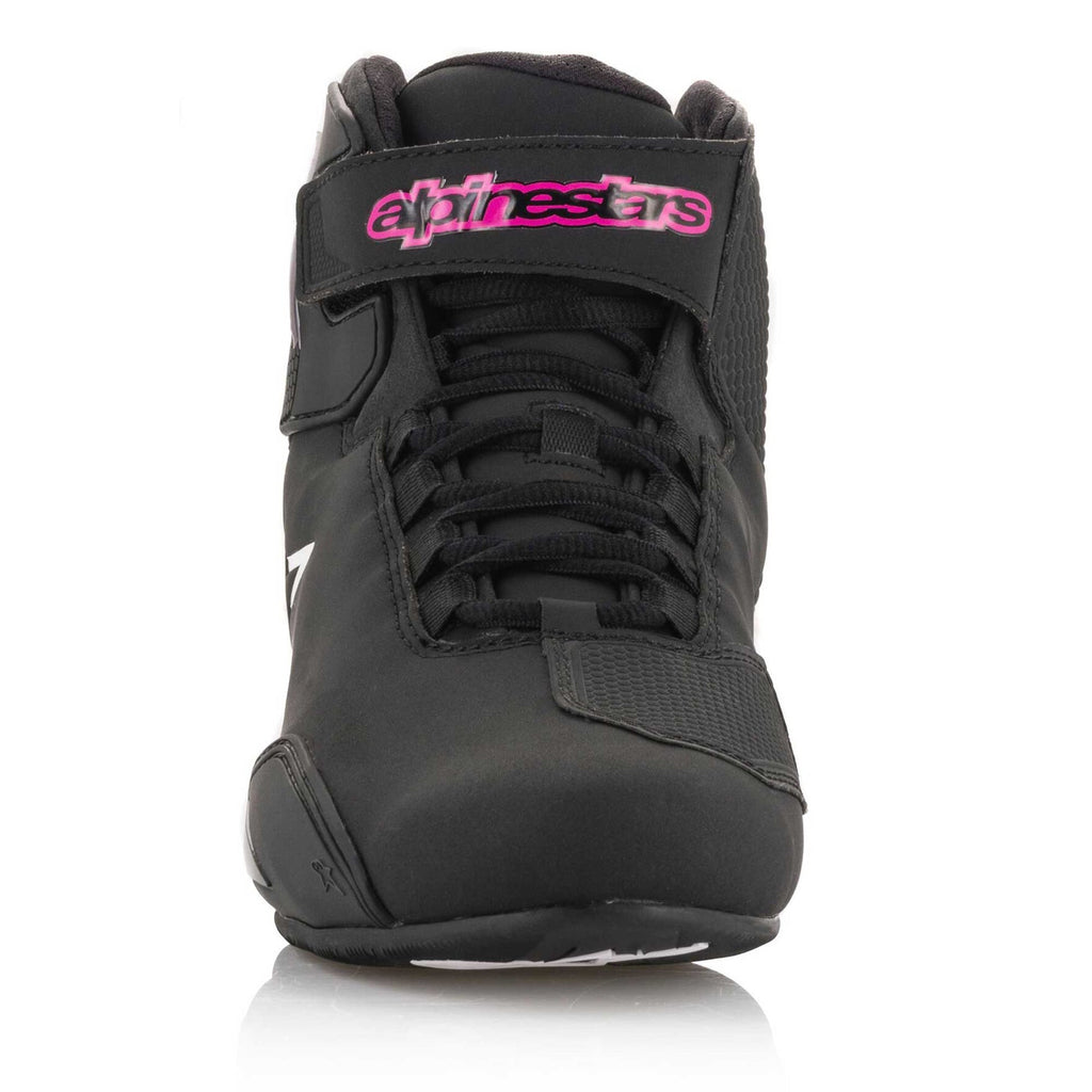 Alpinestars Women's Sektor Motorcycle Riding Shoes (Black/Fuchsia)