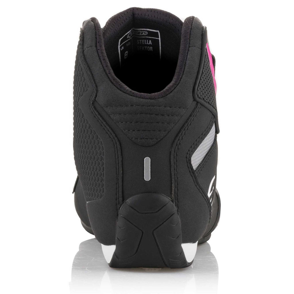 Alpinestars Women's Sektor Motorcycle Riding Shoes (Black/Fuchsia)