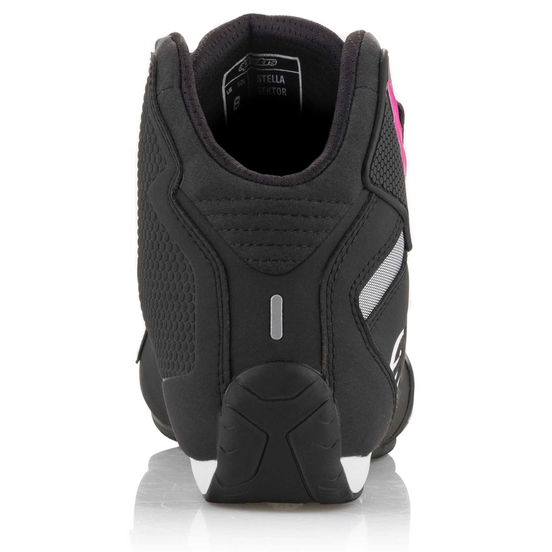 Alpinestars Women's Sektor Motorcycle Riding Shoes (Black/Fuchsia)