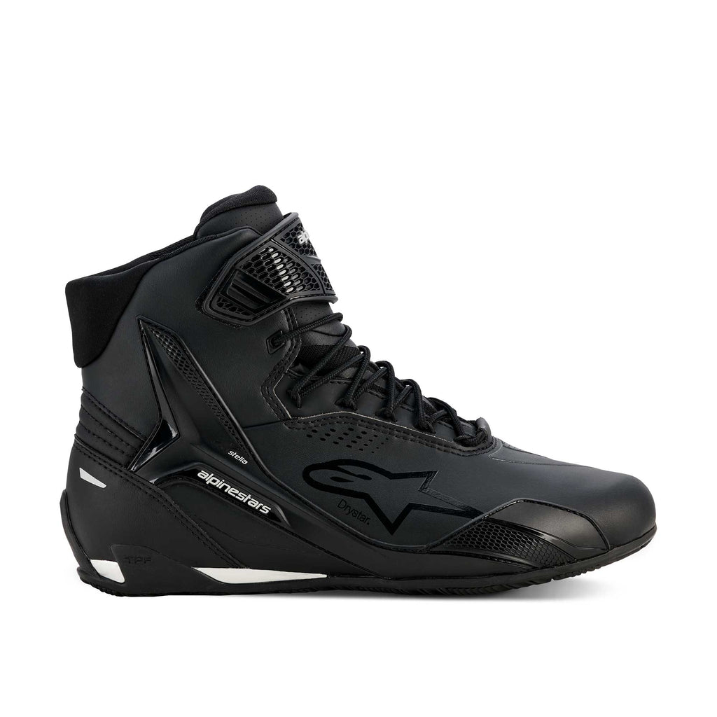 Alpinestars Women's Faster-4 DRYSTAR WP Motorcycle Riding Shoes (Black/Silver)
