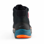 Alpinestars CR-X Drystar Waterproof Motorcycle Adventure Riding Shoes (Black/Petrol/Orange Fluo)