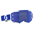 Scott FURY Goggles (Blue/White) Blue Chrome Lens
