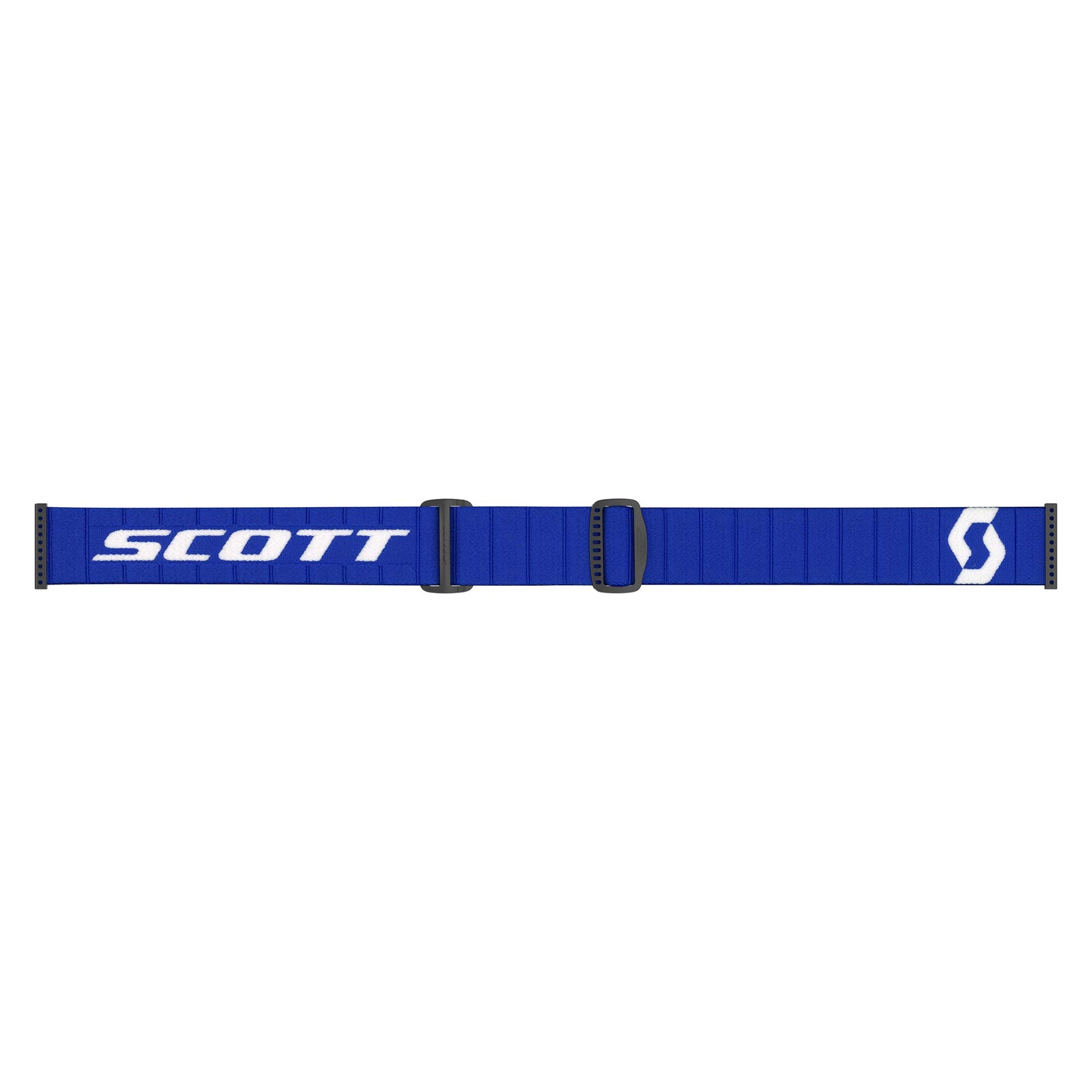 Scott FURY Goggles (Blue/White) Blue Chrome Lens
