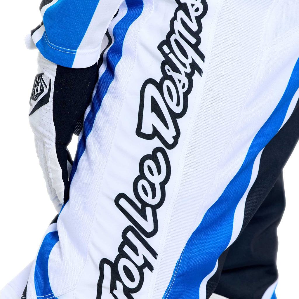 Troy Lee Designs MX | SX Jersey & Pant Kit Deal GP PRO ROLLER (White / Blue)