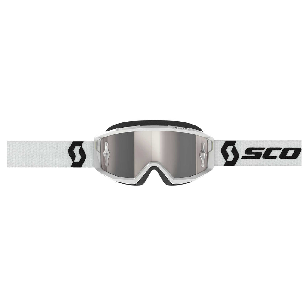 Scott PRIMAL Goggles (White) Chrome Silver Lens